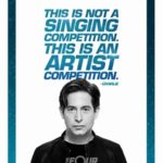 Poster reading This is not a singing competition, this is an artist competition