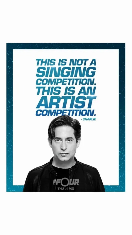 Poster reading This is not a singing competition, this is an artist competition